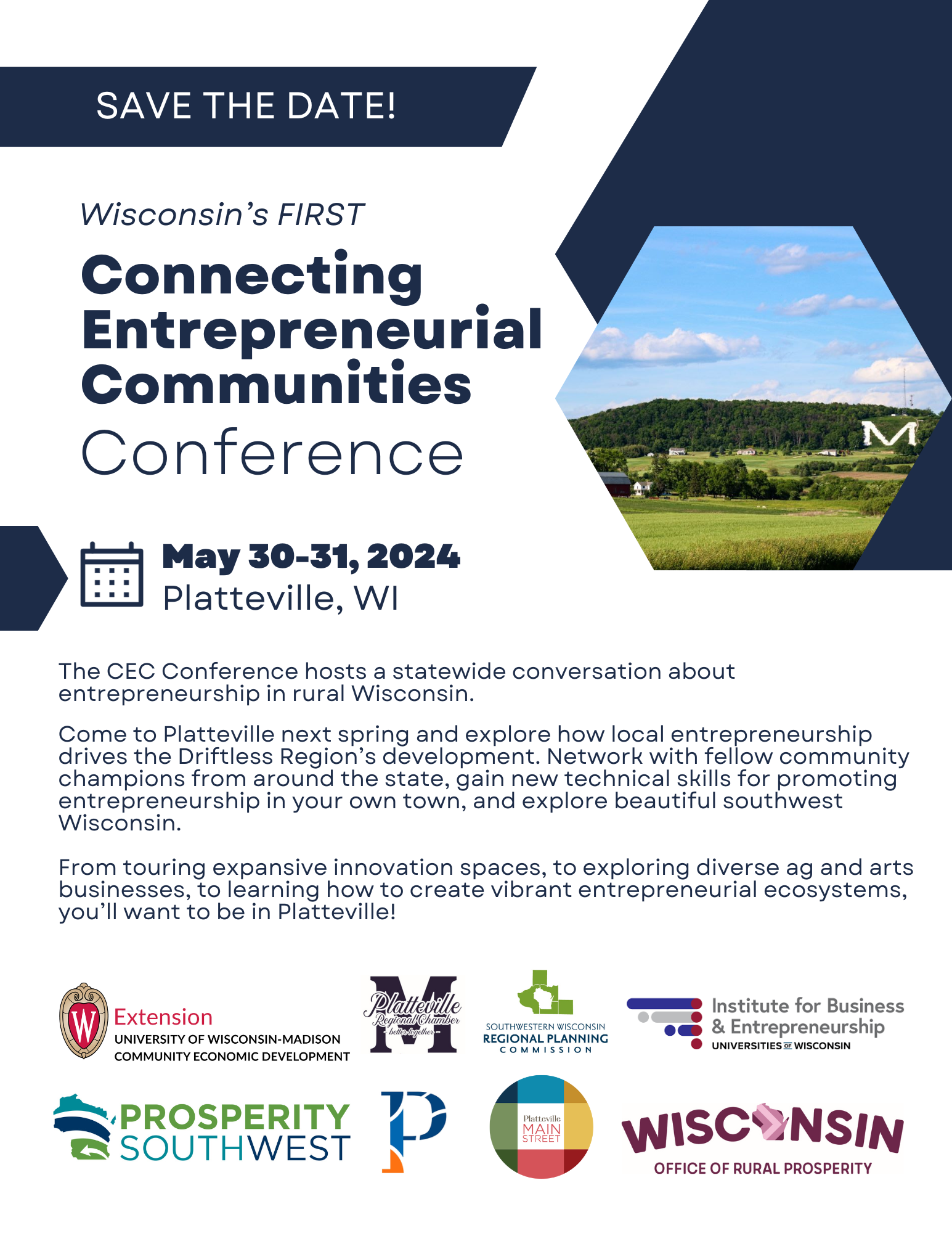 Connecting Entrepreneurial Communities Conference coming to Southwest Wisconsin